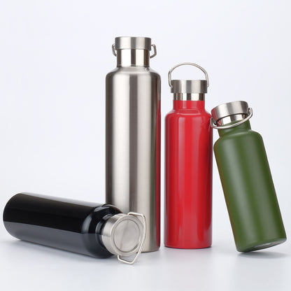 304 Vakuum-Edelstahl-Vakuumflasche, doppellagig, große Kapazität, Outdoor-Wasserflasche, Bergsteigen-Sportflasche