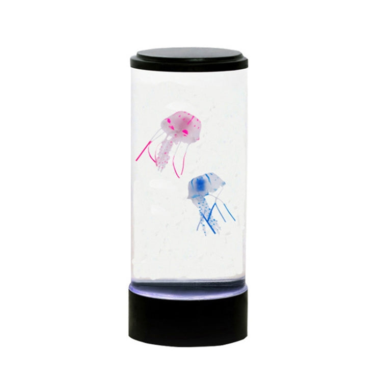 Desktop Simulation Cylindrical Jellyfish Light LED Colorful Atmosphere Night Light, 16 x 16 x 38cm