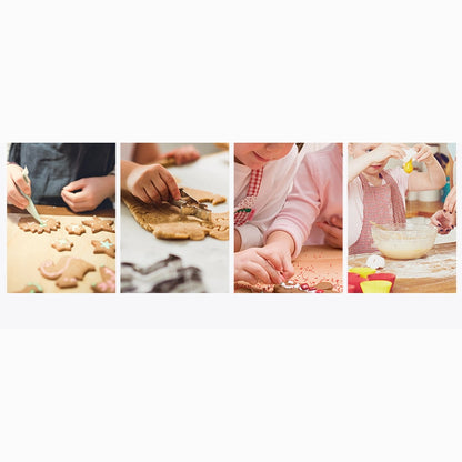 12-in-1-Keksausstecher-Set aus Edelstahl, Fondant-Keksform, runde Kuchenbackform, Farbform (12 in 1)