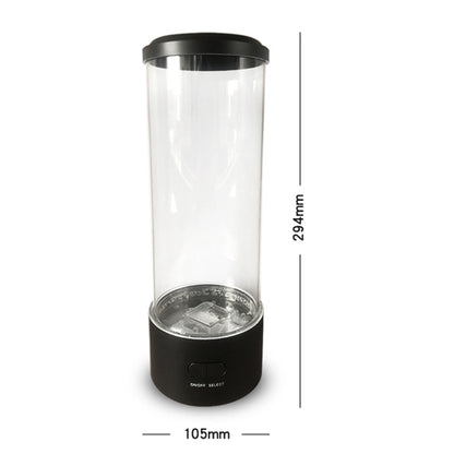Zylindrisches LED-Simulations-Quallenlicht, USB-betrieben, buntes Quallen-Atmosphärenlicht, 10,5 x 10,5 x 29,4 cm