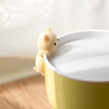 Cat Alarm Clock Night Light 2W LED Rechargeable Adjustable Children Bedroom Bedside Light, White, Pink, Beige