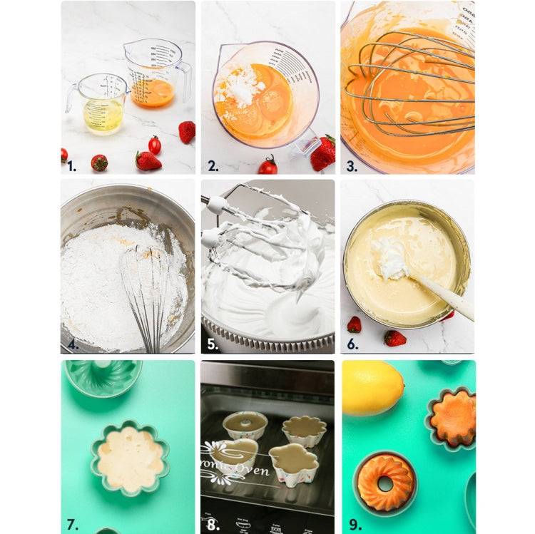 Kreative DIY-Backform aus Silikon für Kuchenförmchen und Muffins, Stil: Bär (Makron-Pink), Blumenform (Makron-Grün), Blumenform (Makron-Pink), Blumenform (Bonbonfarbe), Hohl (Makron-Cyan), Hohl (Makron-Pink), Hohl (Bonbonfarbe) ...