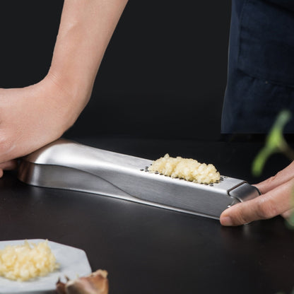 Knoblauchstampfer aus Edelstahl 304, Ingwer-Knoblauch-Handhacker, Knoblauchstampfer