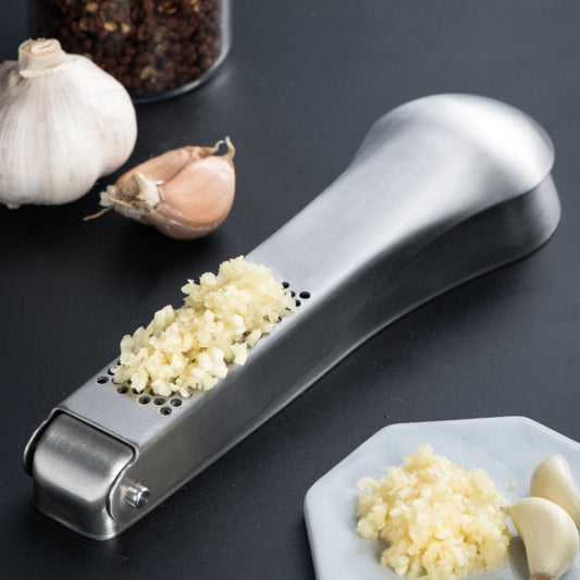 Knoblauchstampfer aus Edelstahl 304, Ingwer-Knoblauch-Handhacker, Knoblauchstampfer