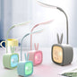 2 PCS Niedliche USB-Tischlampe mit Haustiermotiv, energiesparendes LED-Nachtlicht für den Augenschutz im Schlafzimmer und Schlafsaal, zufällige Farbauswahl, Kaninchen, süßer Bär, Rehkitz, Archie