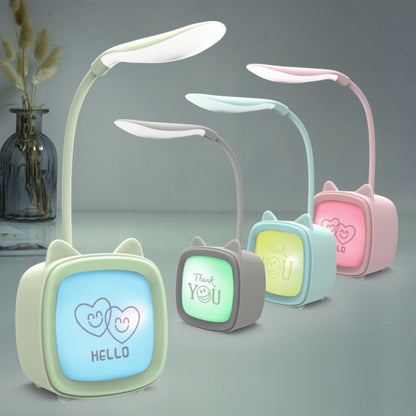 2 PCS Niedliche USB-Tischlampe mit Haustiermotiv, energiesparendes LED-Nachtlicht für den Augenschutz im Schlafzimmer und Schlafsaal, zufällige Farbauswahl, Kaninchen, süßer Bär, Rehkitz, Archie