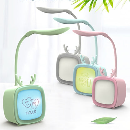 2 PCS Niedliche USB-Tischlampe mit Haustiermotiv, energiesparendes LED-Nachtlicht für den Augenschutz im Schlafzimmer und Schlafsaal, zufällige Farbauswahl, Kaninchen, süßer Bär, Rehkitz, Archie
