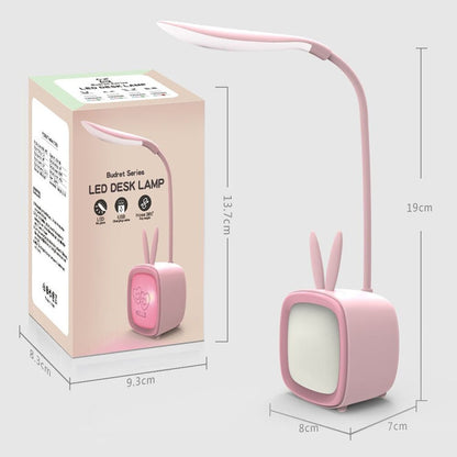 2 PCS Niedliche USB-Tischlampe mit Haustiermotiv, energiesparendes LED-Nachtlicht für den Augenschutz im Schlafzimmer und Schlafsaal, zufällige Farbauswahl, Kaninchen, süßer Bär, Rehkitz, Archie