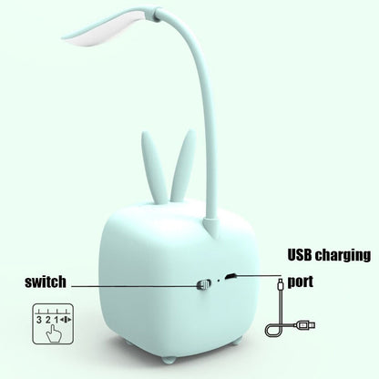 2 PCS Niedliche USB-Tischlampe mit Haustiermotiv, energiesparendes LED-Nachtlicht für den Augenschutz im Schlafzimmer und Schlafsaal, zufällige Farbauswahl, Kaninchen, süßer Bär, Rehkitz, Archie