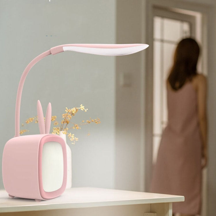 2 PCS Niedliche USB-Tischlampe mit Haustiermotiv, energiesparendes LED-Nachtlicht für den Augenschutz im Schlafzimmer und Schlafsaal, zufällige Farbauswahl, Kaninchen, süßer Bär, Rehkitz, Archie