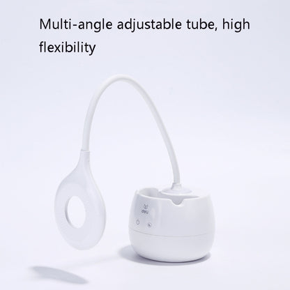 Deli 4326 Drei-Gang verstellbare Ring USB-Lade-Schreibtischlampe mit Stifthalter