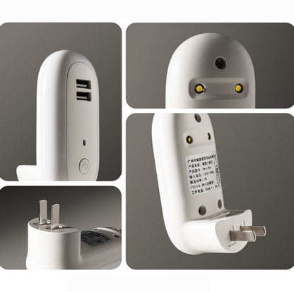 Fernbedienung Timer Dimmen Nachtlicht Schlafzimmer Steckdose LED Wandleuchte, CN Stecker, Dual-USB
