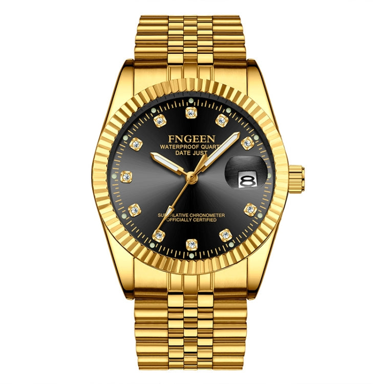FNGEEN 7008 Men Fashion Diamond Dial Watch Couple Watch