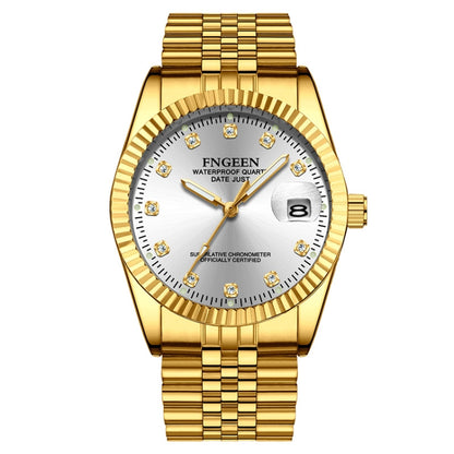 FNGEEN 7008 Men Fashion Diamond Dial Watch Couple Watch