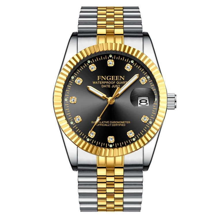 FNGEEN 7008 Men Fashion Diamond Dial Watch Couple Watch
