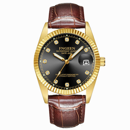 FNGEEN 7008 Men Fashion Diamond Dial Watch Couple Watch