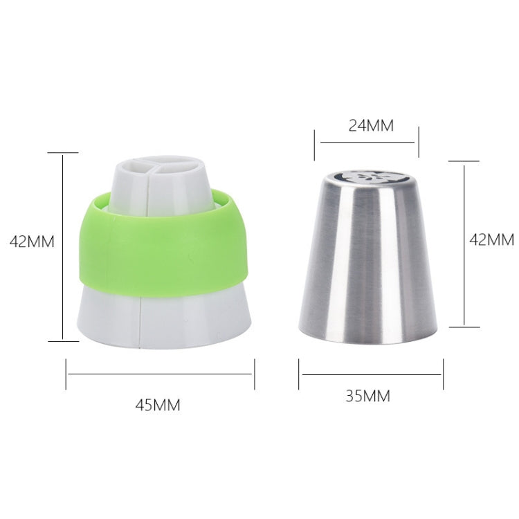 27-in-1-Dekorationsmund-Set, nahtlos, Creme-Quetschmund, 27 Teile/Set