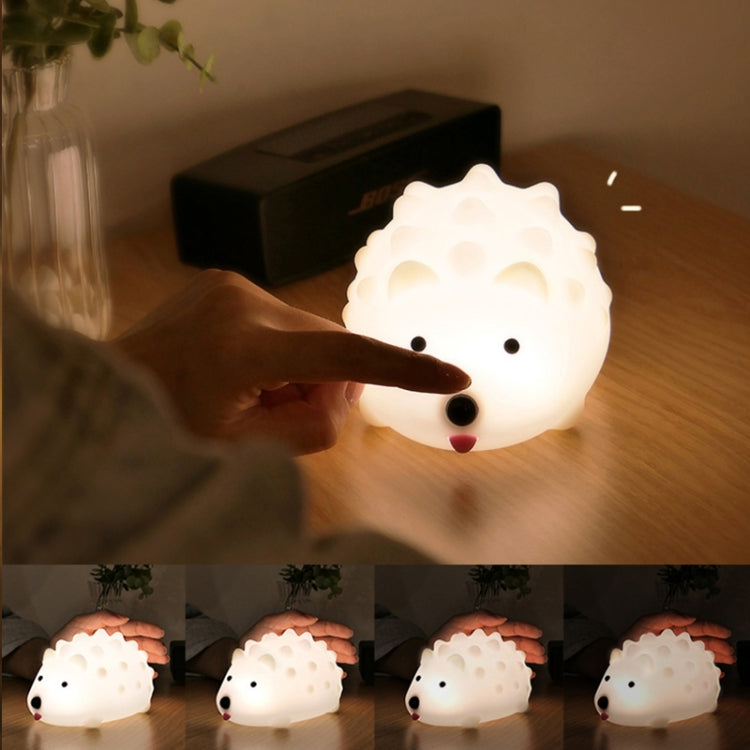 ZD-27 Niedliches Igel-Nachtlicht mit Timer und Dimmfunktion, USB-Nachttischlampe, Stil:, ZD-27 Igel-Tastensteuerung