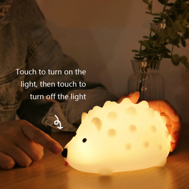 ZD-27 Niedliches Igel-Nachtlicht mit Timer und Dimmfunktion, USB-Nachttischlampe, Stil:, ZD-27 Igel-Tastensteuerung
