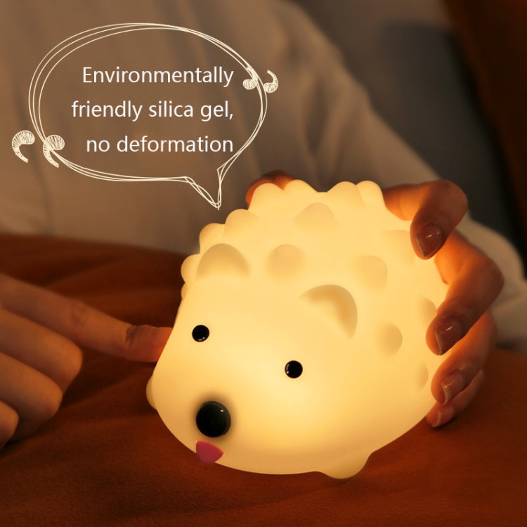 ZD-27 Niedliches Igel-Nachtlicht mit Timer und Dimmfunktion, USB-Nachttischlampe, Stil:, ZD-27 Igel-Tastensteuerung