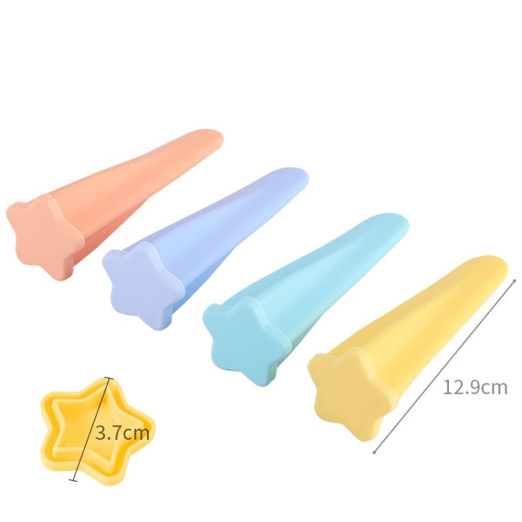 4-in-1-Set mit Eisformen für Kinder, lebensmittelechtes Silikon, Cremeform, Lieferung in zufälliger Farbe, 2 Sets 4 in 1