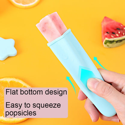 4-in-1-Set mit Eisformen für Kinder, lebensmittelechtes Silikon, Cremeform, Lieferung in zufälliger Farbe, 2 Sets 4 in 1