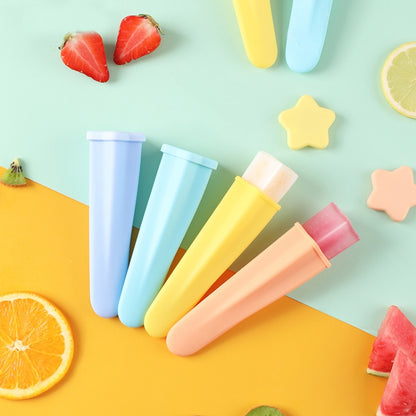 4-in-1-Set mit Eisformen für Kinder, lebensmittelechtes Silikon, Cremeform, Lieferung in zufälliger Farbe, 2 Sets 4 in 1