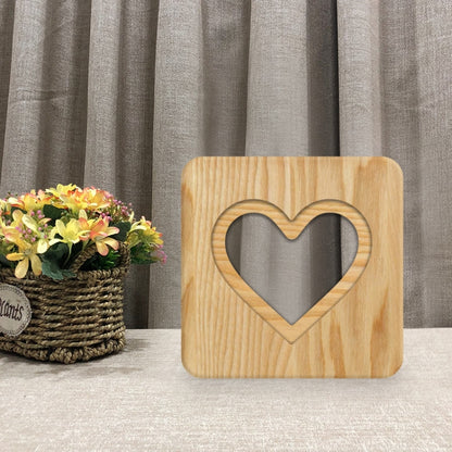 FS-T2158W Romantisches Valentinstag-Geburtstagsgeschenk aus Holz Nachtlicht Dekoration für Zuhause, Valentinstag