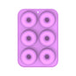 Oven Baking Tools Silicone Cake Donut Mold, 8 Even Brown, 6 Even Blue, 6 Even Purple, 6 Even Green, 6 Even Orange, 6 Even Yellow, 6 Even Red