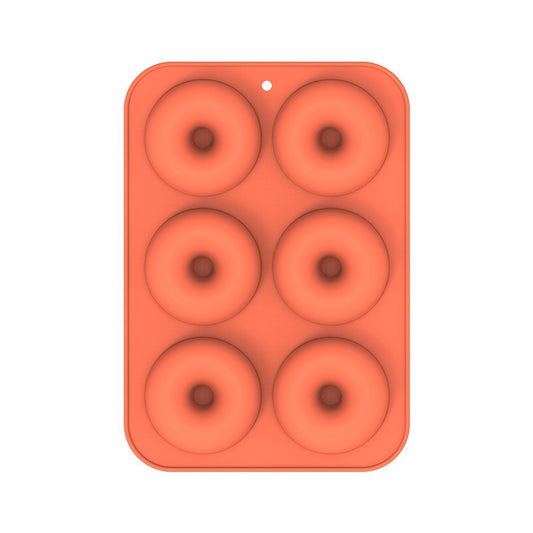Silikon-Donut-Form für den Backofen, 8 Stück, Braun, 6 Stück, Blau, 6 Stück, Lila, 6 Stück, Grün, 6 Stück, Orange, 6 Stück, Gelb, 6 Stück, Rot