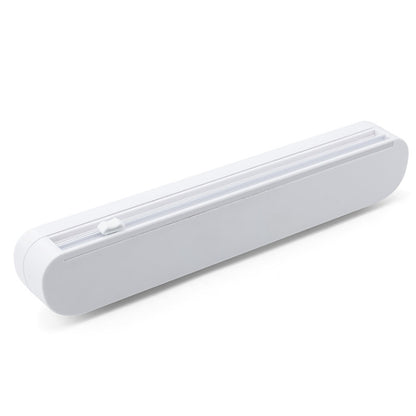 Frischhaltefolienschneider mit Saugnapf, für den Haushalt, verstellbare Aufbewahrungs-Schneidebox aus Plastikfolie, Frischhaltefolienschneider mit Saugnapf