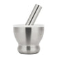 Kitchen 304 Stainless Steel Garlic Masher Spice Bean Nut Grinder, Straight Shape, Waist Shape, Drum Shape, Big Bowl Shape, Large Drum Shape