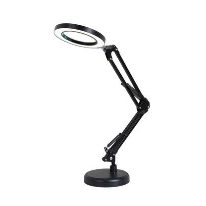 8-fache Lupenlampe, Beauty Nail Tattoo Repair Büro-Leselampe, ohne Lupe (schwarz), mit Lupe (schwarz)