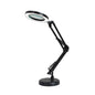 8-fache Lupenlampe, Beauty Nail Tattoo Repair Büro-Leselampe, ohne Lupe (schwarz), mit Lupe (schwarz)
