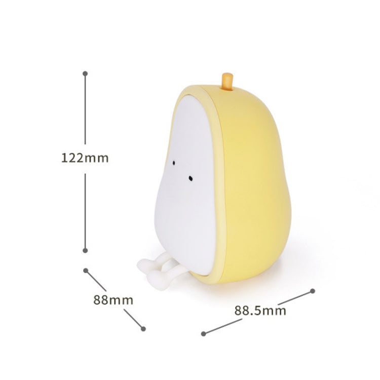 Birnenförmiges Nachtlicht, Silikon, weiches Schlafzimmer, warmes Licht, LED-Nachtlicht, Birnenform