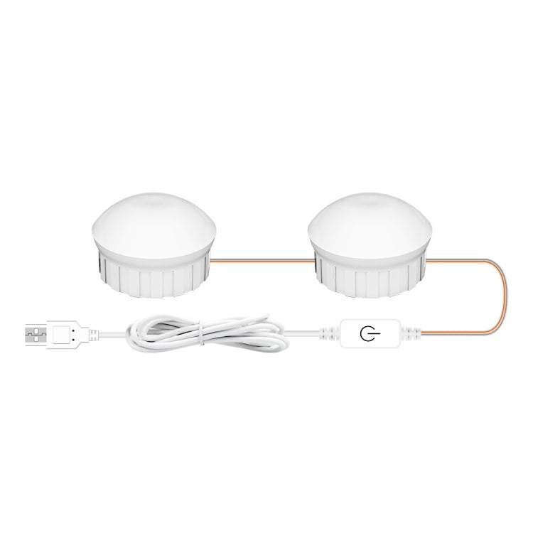Mirror Front Light Dimmable Makeup Mirror USB Touch Control Light, 2 LEDs, 6 LEDs, 10 LEDs, 14 LEDs