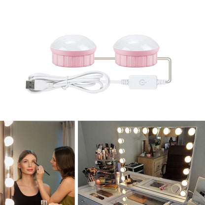 Spiegelfrontlicht Dimmbarer Schminkspiegel USB-Touch-Control-Licht, 2 LEDs, 6 LEDs, 10 LEDs, 14 LEDs