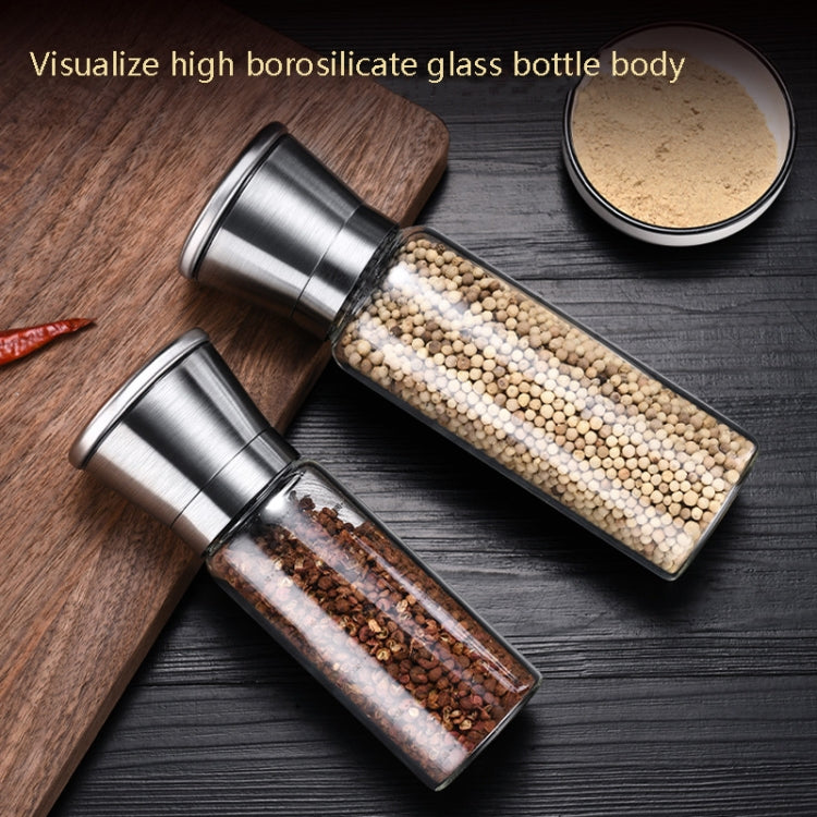 304 Edelstahl Meersalz Pfeffermühle Home Pfeffer Kaffee Manuelle Mahlflasche, 450ml