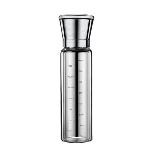 304 Edelstahl Meersalz Pfeffermühle Home Pfeffer Kaffee Manuelle Mahlflasche, 450ml