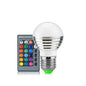 3W RGB LED Bulb 16 Color Magic Night Lamp Dimmable Stage Light with 24-keys Remote Control, E27 3W