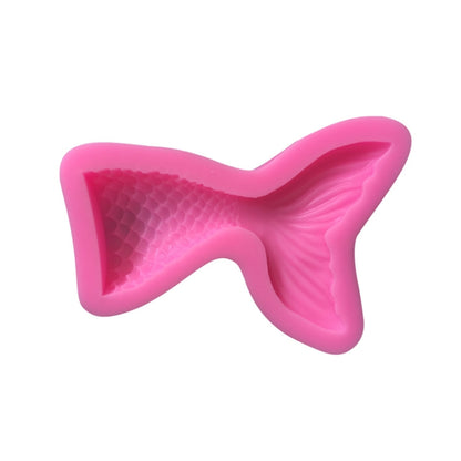 Mini-Meerjungfrauenschwanz-Flüssigsilikonform, Fondant-Backform, Klein (Rosa) 15–95, Groß (Rosa) 15–94, Klein (Grau) 15–95, Groß (Grau) 15–94