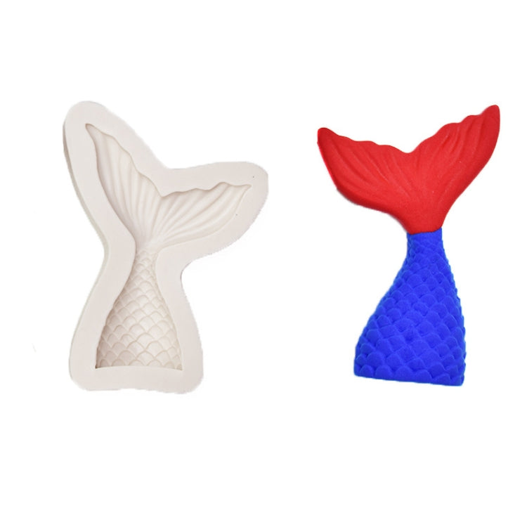 Mini-Meerjungfrauenschwanz-Flüssigsilikonform, Fondant-Backform, Klein (Rosa) 15–95, Groß (Rosa) 15–94, Klein (Grau) 15–95, Groß (Grau) 15–94