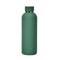 Stainless Steel Outdoor Matte Water Bottle Portable Sports Water Cup Rubber Paint Insulation Cup, Moss Green, Light Pink, Smoky Pink, Cinnabar Orange, Green White, Khaki, Ink Black, Lake Blue, Gray Green, Lilac Purple, Indigo, Gray