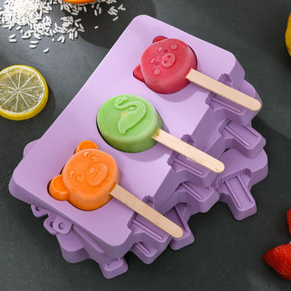 Hausgemachte Kinder süße Silikon Cartoon Popsicle Eisform, große Frucht