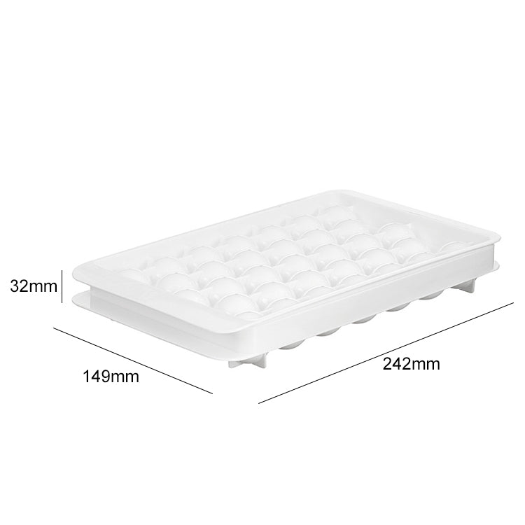Creative Home Refrigerator Ice Box Ice Lattice Spherical Ice Cube Mould, Spherical(White)
