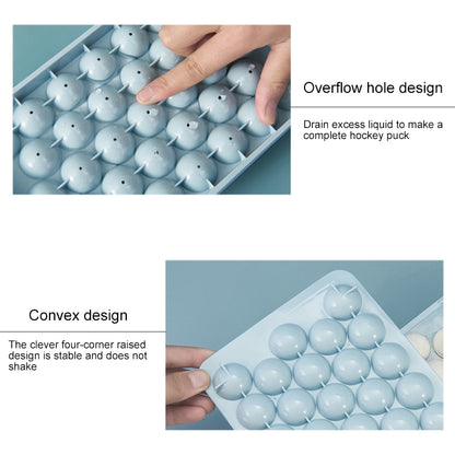Creative Home Refrigerator Ice Box Ice Lattice Spherical Ice Cube Mould, Spherical(White)