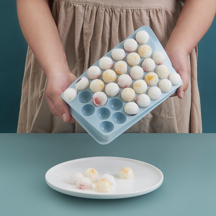 Creative Home Refrigerator Ice Box Ice Lattice Spherical Ice Cube Mould, Spherical(White)