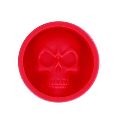 Küchen-Eisbox, lebensmittelechtes Silikon, Totenkopf-Eisgitter, kreative Whisky-Eiskugel-Eisform, Katzenpfotenform (rot), Totenkopfform (blau), Totenkopfform (grün), Totenkopfform (orange)
