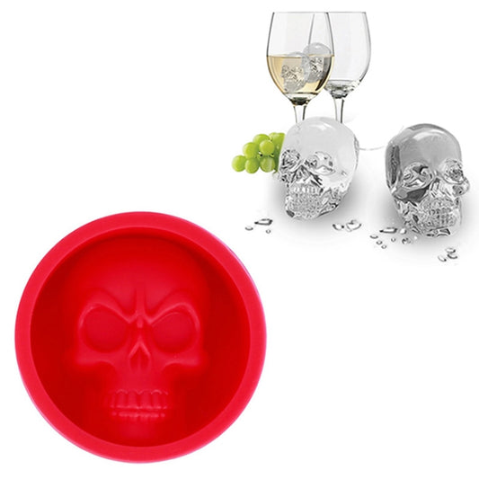 Küchen-Eisbox, lebensmittelechtes Silikon, Totenkopf-Eisgitter, kreative Whisky-Eiskugel-Eisform, Katzenpfotenform (rot), Totenkopfform (blau), Totenkopfform (grün), Totenkopfform (orange)