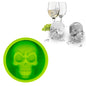 Küchen-Eisbox, lebensmittelechtes Silikon, Totenkopf-Eisgitter, kreative Whisky-Eiskugel-Eisform, Katzenpfotenform (rot), Totenkopfform (blau), Totenkopfform (grün), Totenkopfform (orange)
